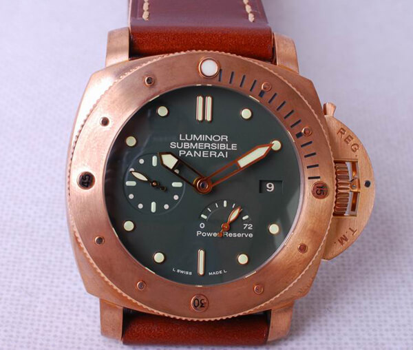 パネライスーパーコピーpanerai時計 ルミノール サブマーシブル 1950 パワーリザーブ ブロンゾ 47mm PAM00507